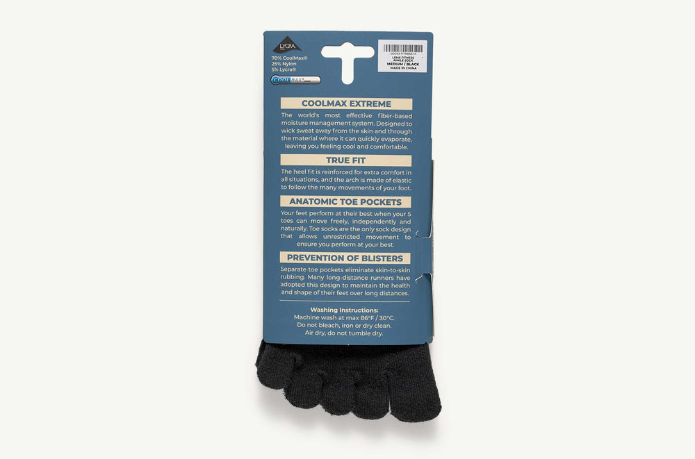 Ankle Toe Socks - Black