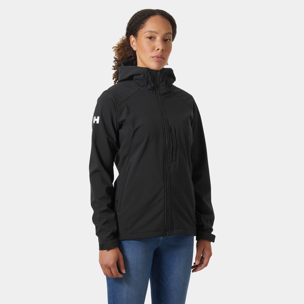 Women's Hooded Softshell Jacket - Black