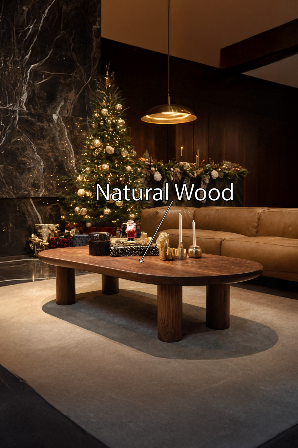 Handcrafted Live Edge Coffee Table