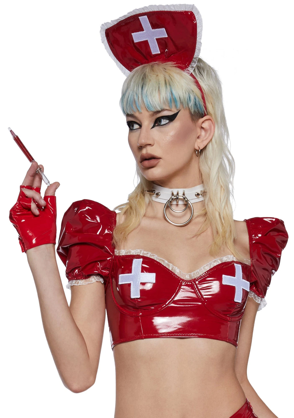 Nurse Costume Set - Dark Red