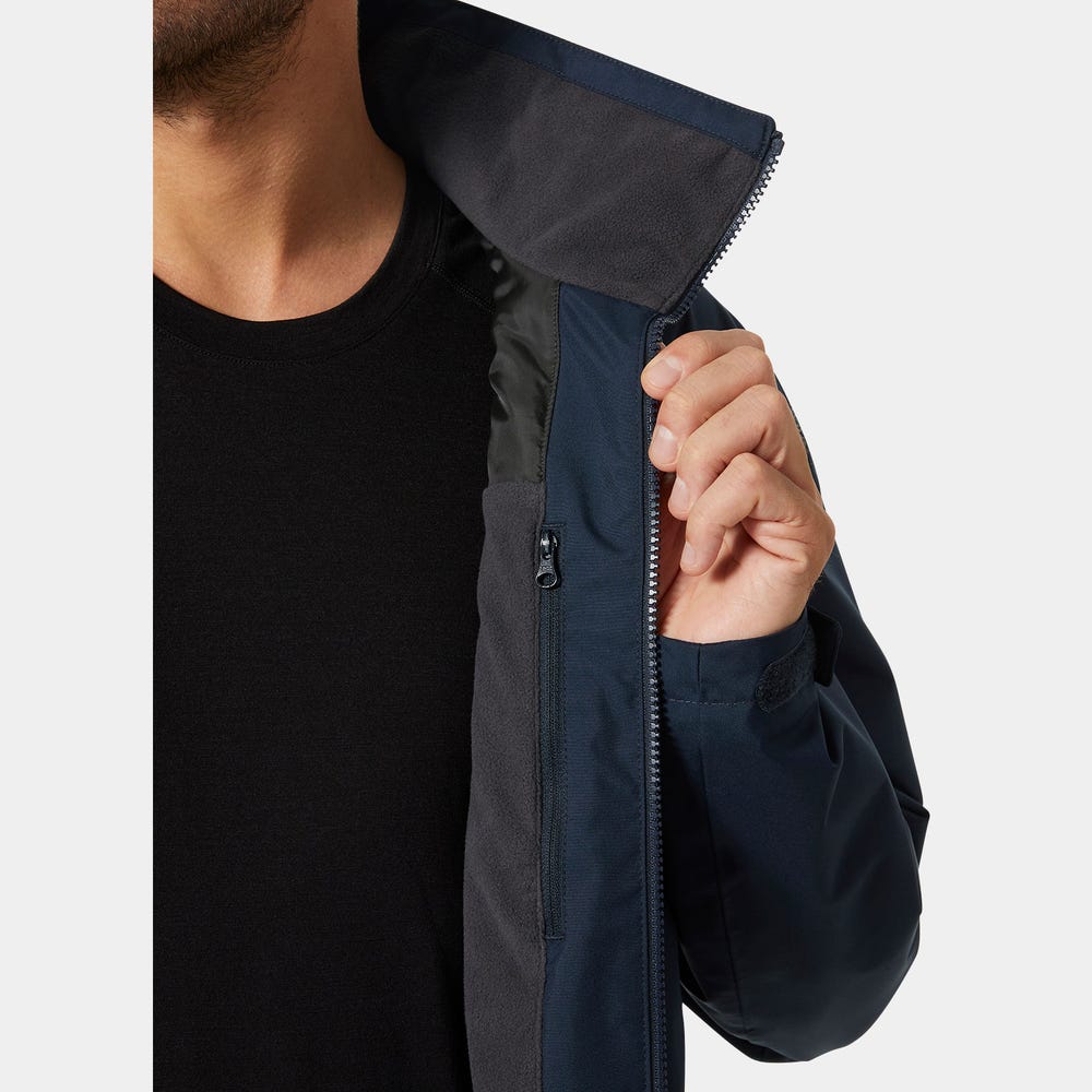 Men's Fleece-Lined Sailing Jacket - White
