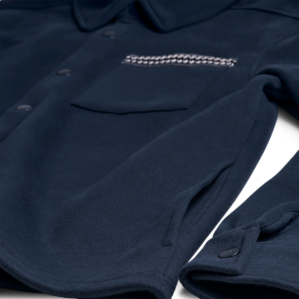 Men's Relaxed Button-Up Shirt Jacket - Heather