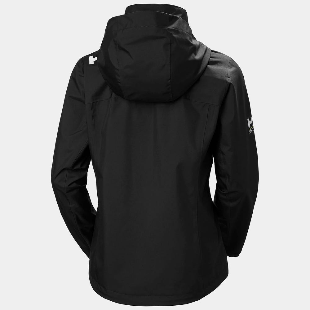 Women's Hooded Sailing Rain Jacket - Black