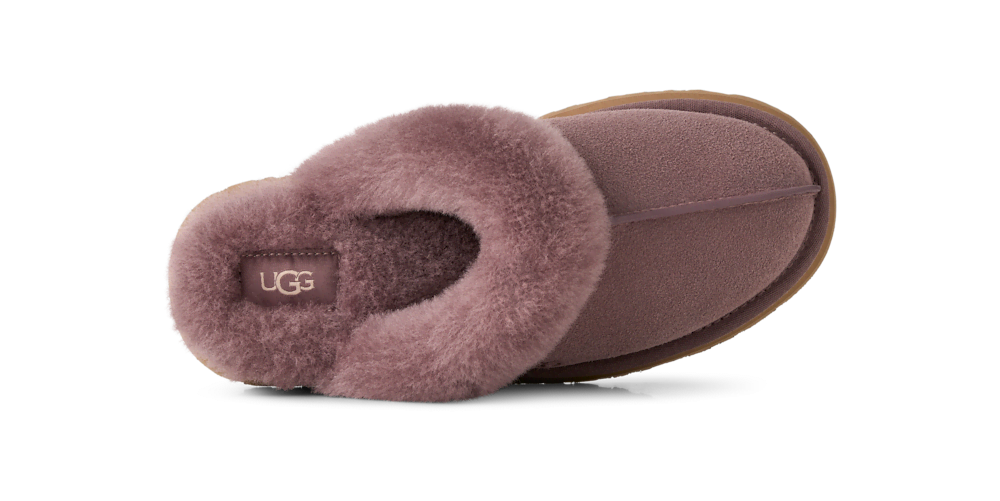 Women's Suede Platform Slipper - Brown