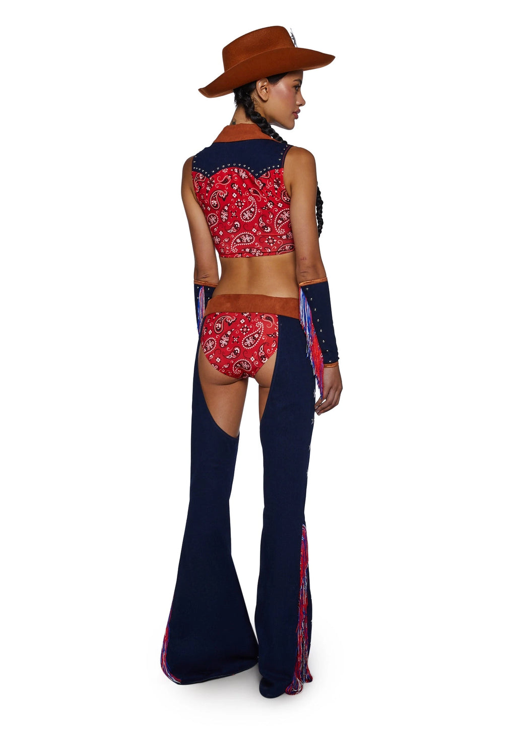 Denim Cowgirl Costume Set - Dark Blue