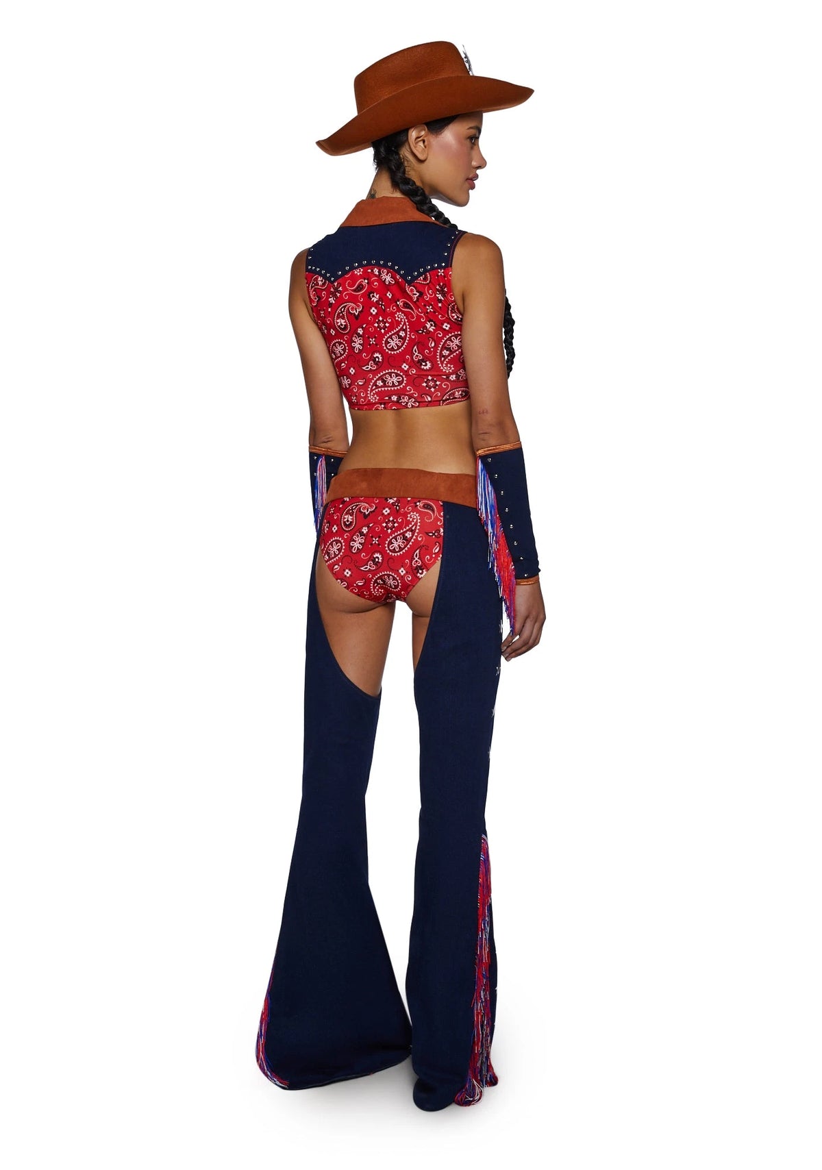Denim Cowgirl Costume Set - Dark Blue