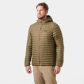 Men's Hooded Insulated Jacket - Brown
