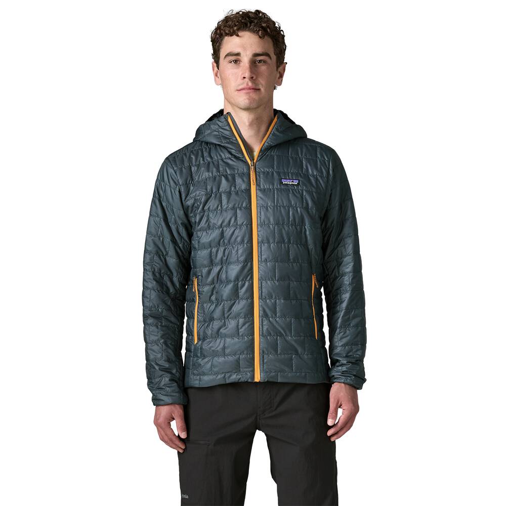 Men's Insulated Hooded Jacket - Brown