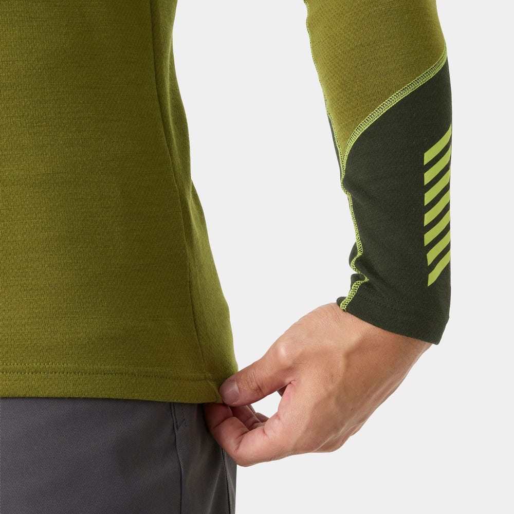 Men's Merino Wool Base Layer Top - Blue