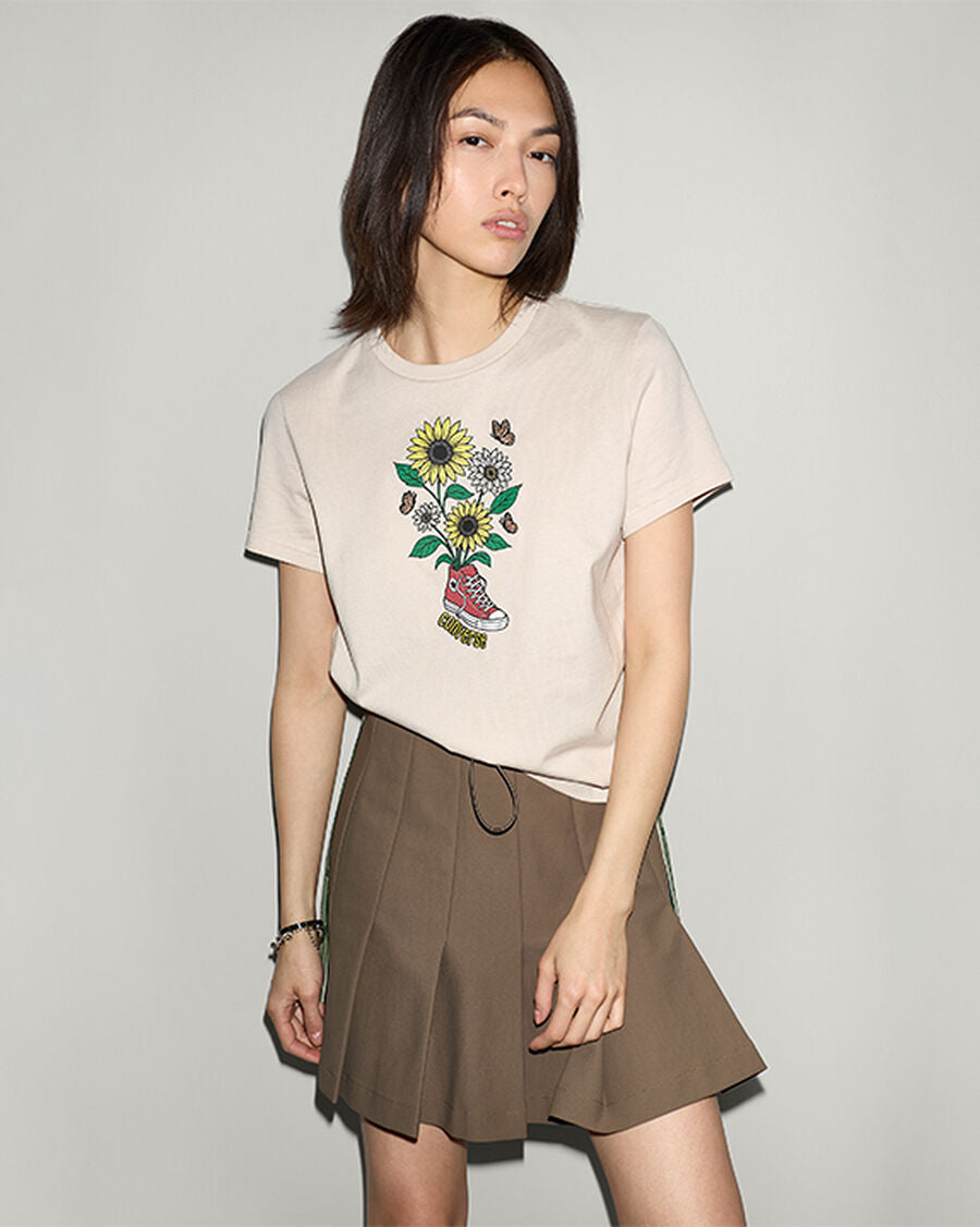 Women's Floral Graphic Cotton T-Shirt