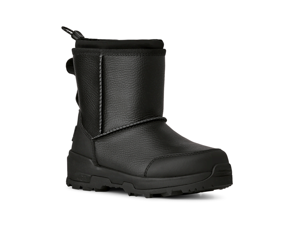 Kids' Waterproof Pull-On Winter Boots - Black