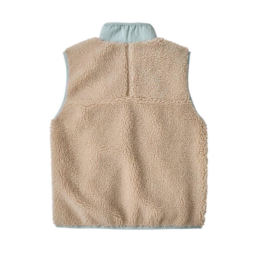 Kids' Recycled Pile Fleece Vest - Natural Blue