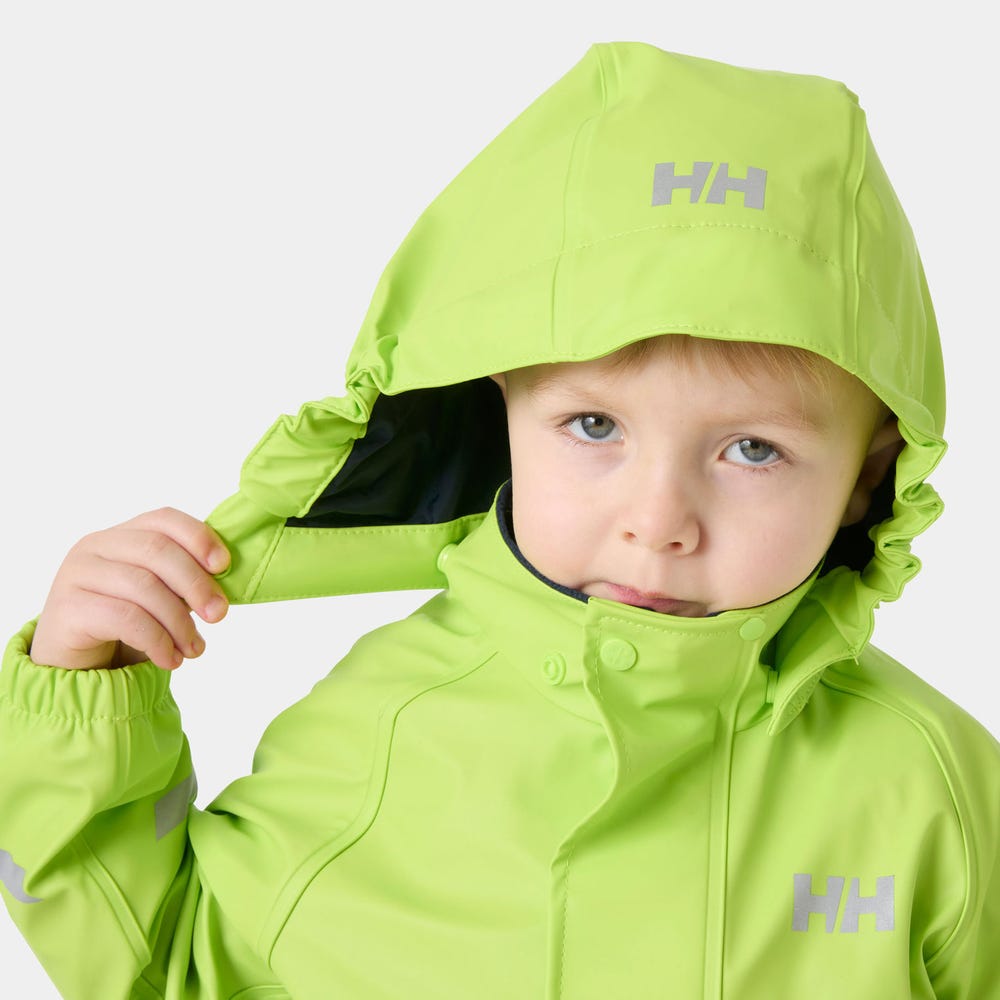 Kids' Fleece-Lined Rain Set - Cranberry