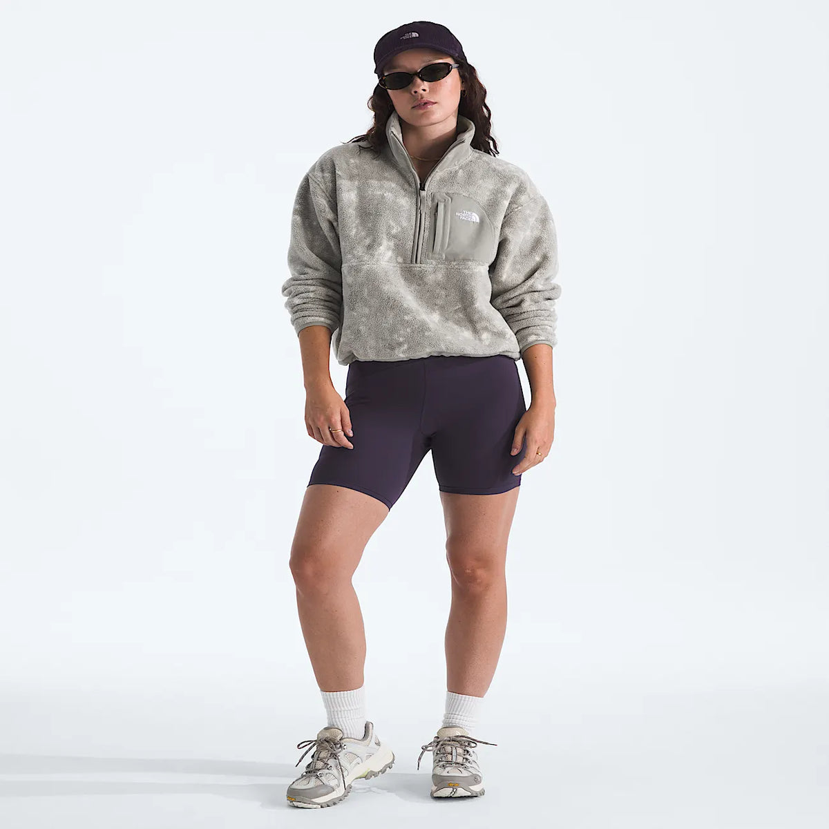 Women's Half-Zip Printed Fleece Jacket
