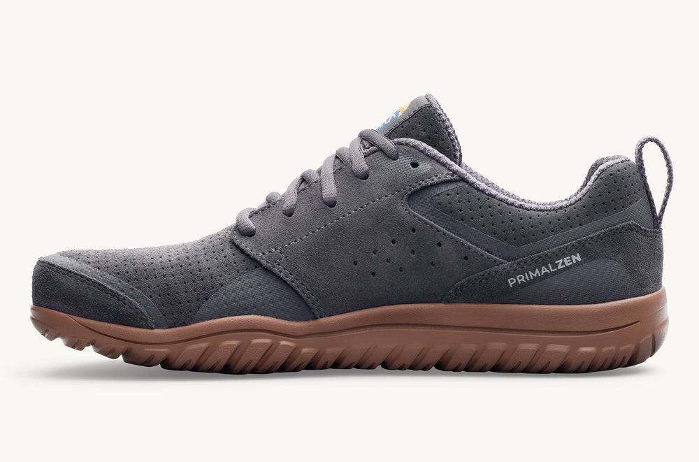 Men's Suede Minimal Sneaker - Gray