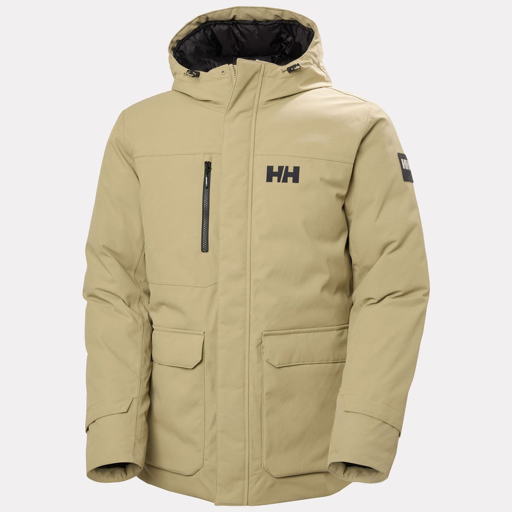 Men's Waterproof Down Parka - Pebble