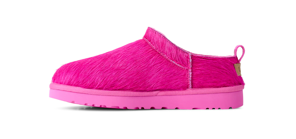Women's Calf Hair Micro Boot - Bright Fuchsia