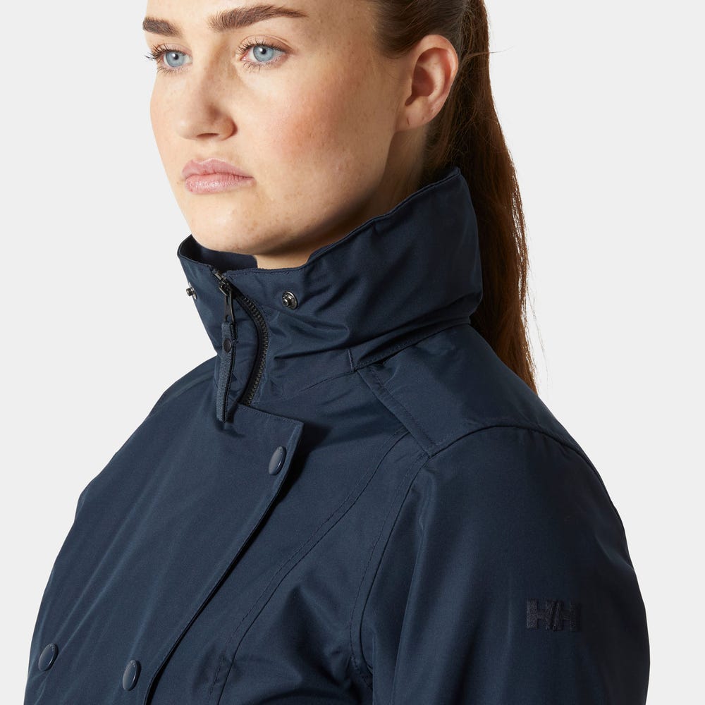 Women's Waterproof Trench Coat - Speckled
