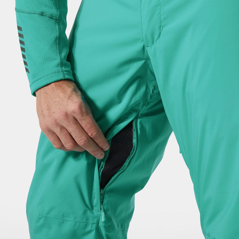 Men's Insulated Ski Pants - Gray Green