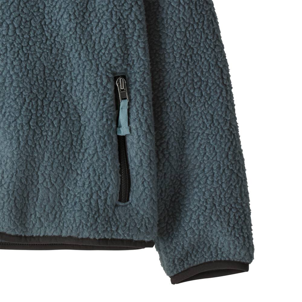 Kids' Full-Zip Shearling Fleece Jacket - Blue
