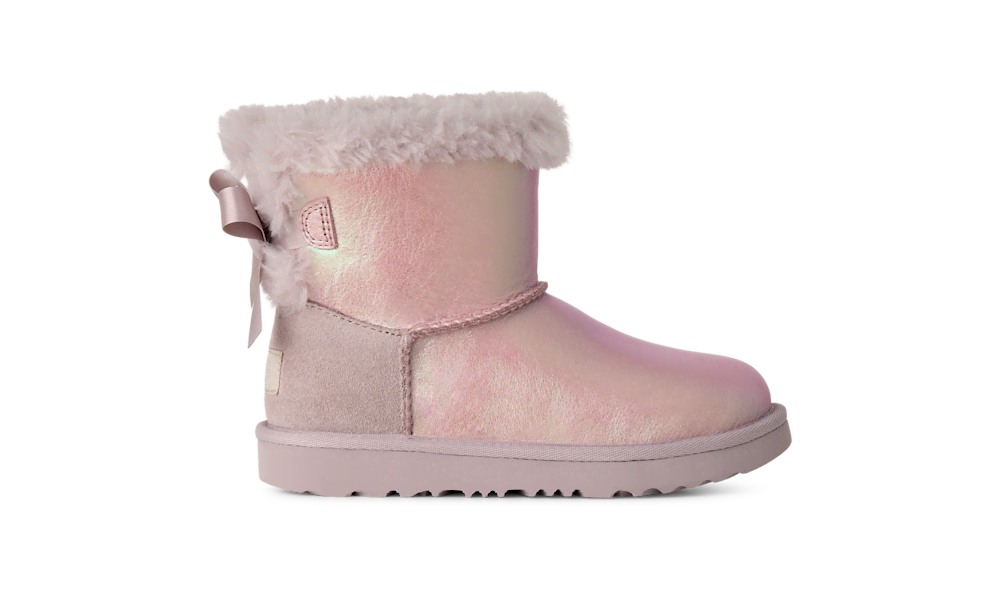 Kids' Iridescent Leather Bow Boot
