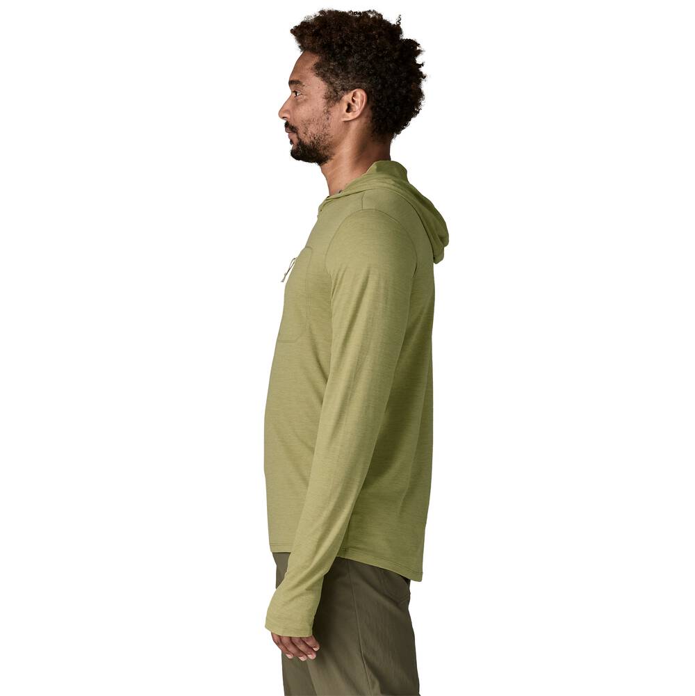 Men's UPF 40+ Sun Hooded Shirt - Aqua