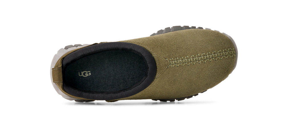 Men's Suede and Nubuck Slip-On Shoe - Olive