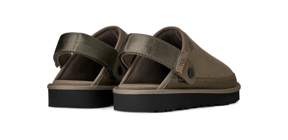Men's Nubuck Convertible Strap Clog - Olive