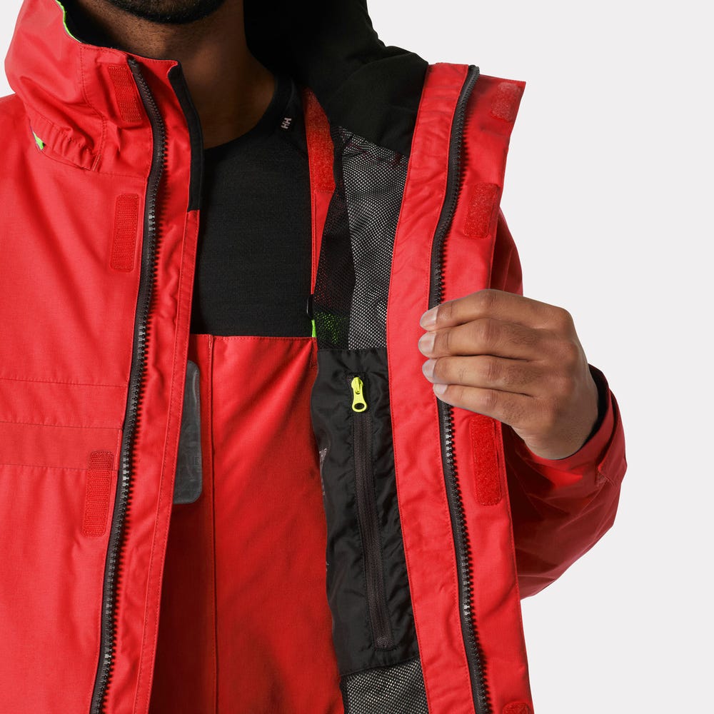 Men's Waterproof Sailing Jacket - Red