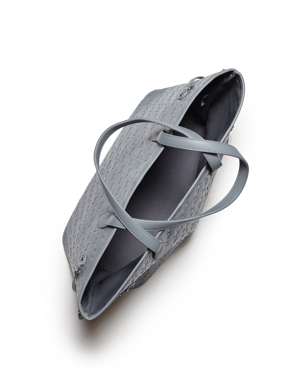 Vegan Leather Tote - Gray