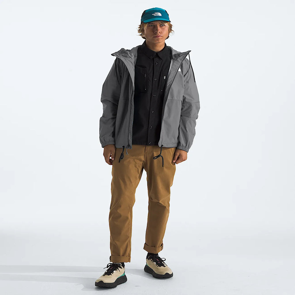 Men's Hooded Rain Jacket - Gray