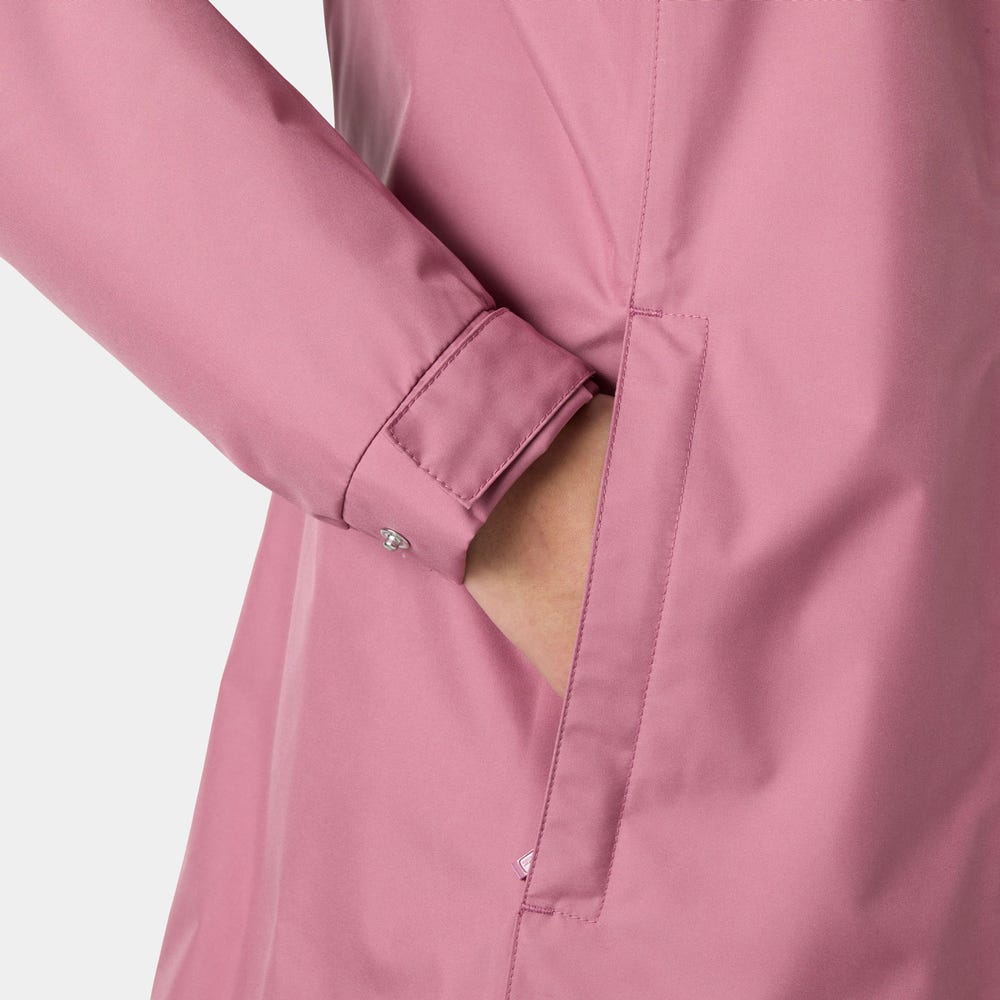Women's Long Rain Jacket - Berry
