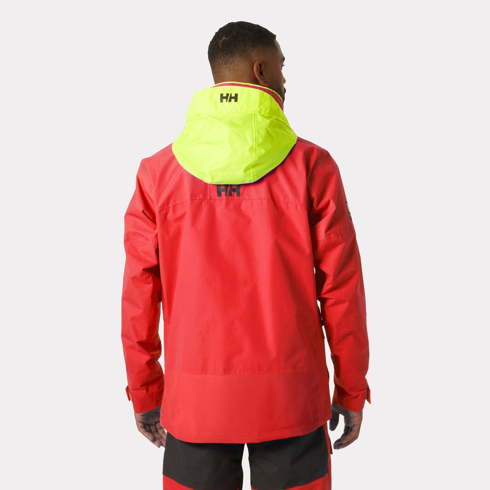 Men's Waterproof Sailing Jacket - Red