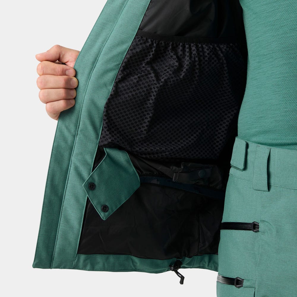 Men's Insulated Ski Jacket - Opal Green