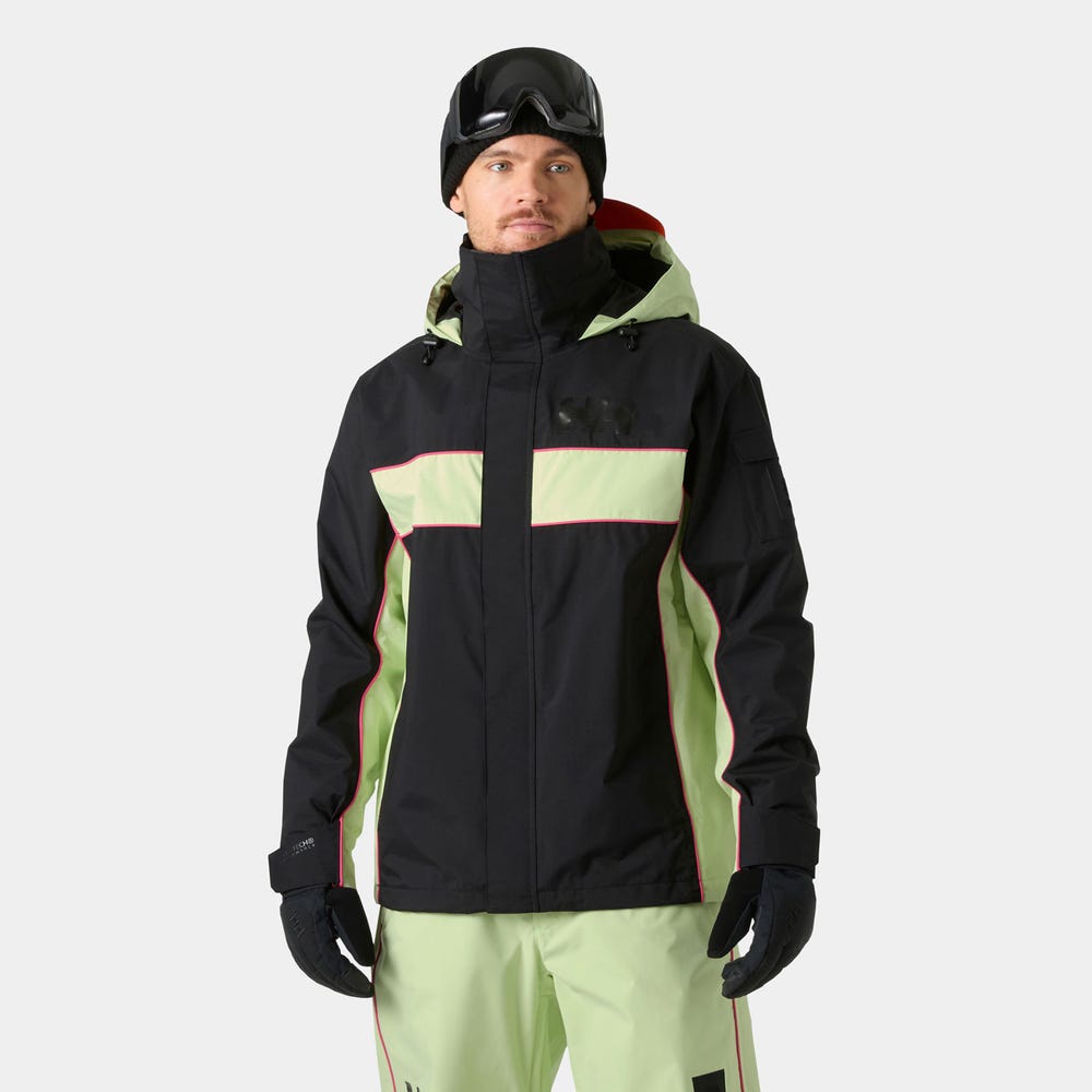 Unisex Waterproof Ski Shell Jacket - Black