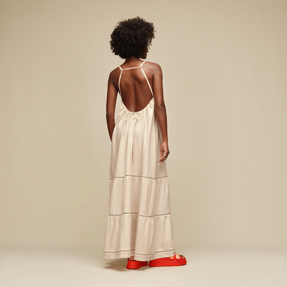 Women's Open-Back Maxi Tank Dress