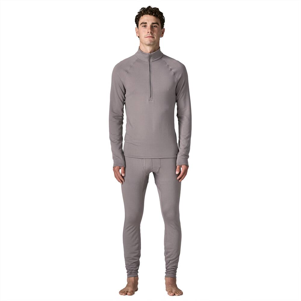 Men's Thermal Grid Base Layer Bottoms - Black