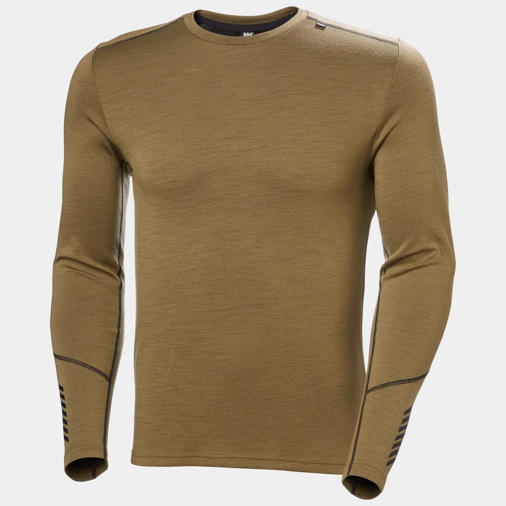Men's Merino Wool Base Layer Top - Blue