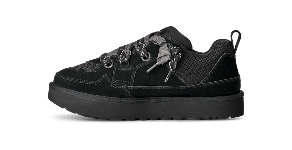 Men's Suede and Mesh Low Top Sneakers - Blue