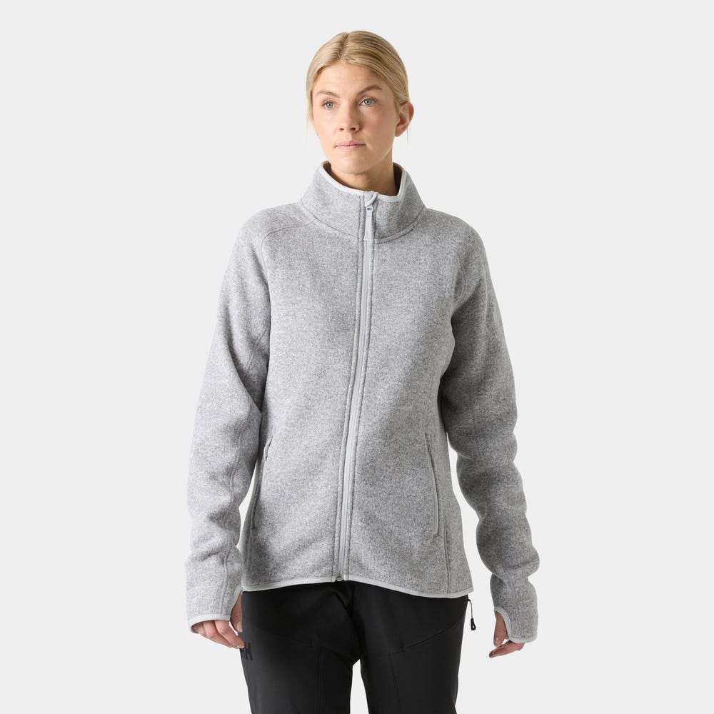 Women's Recycled Fleece Jacket - Gray