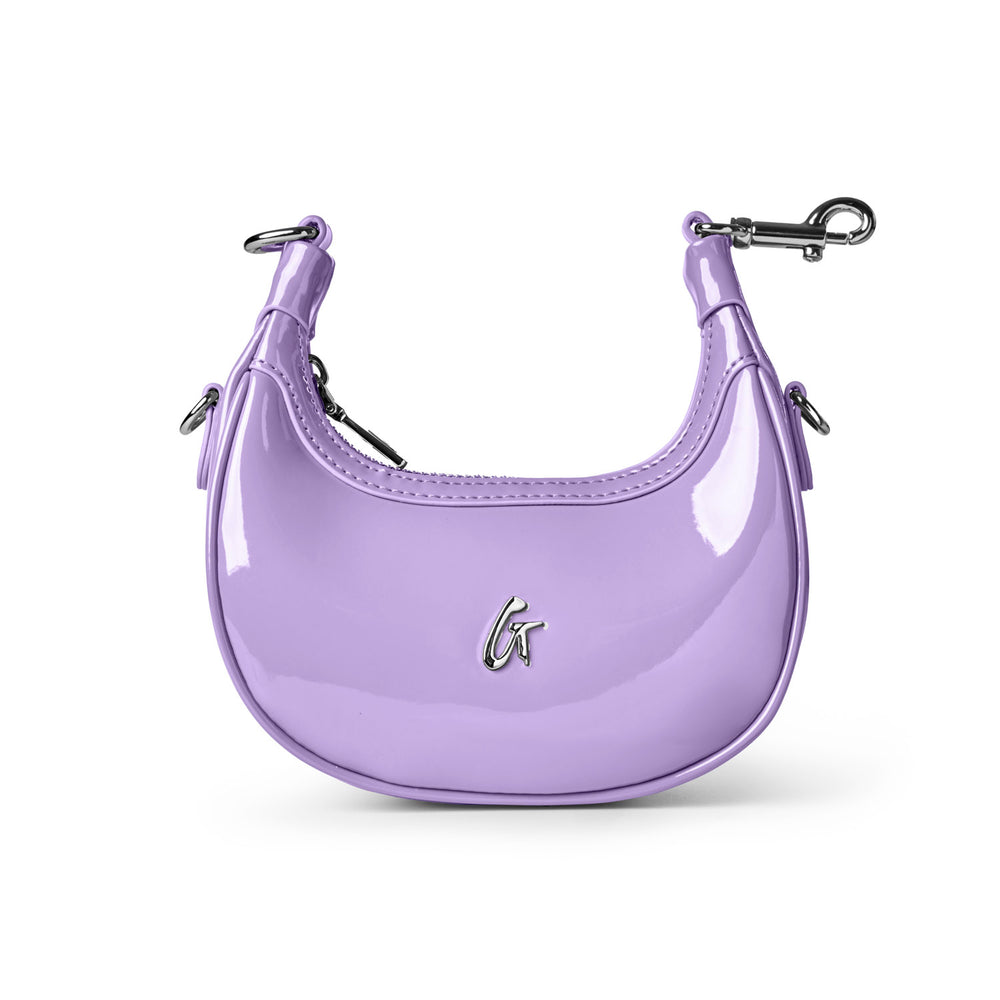 Mirrored Mini Hobo Bag - Lavender