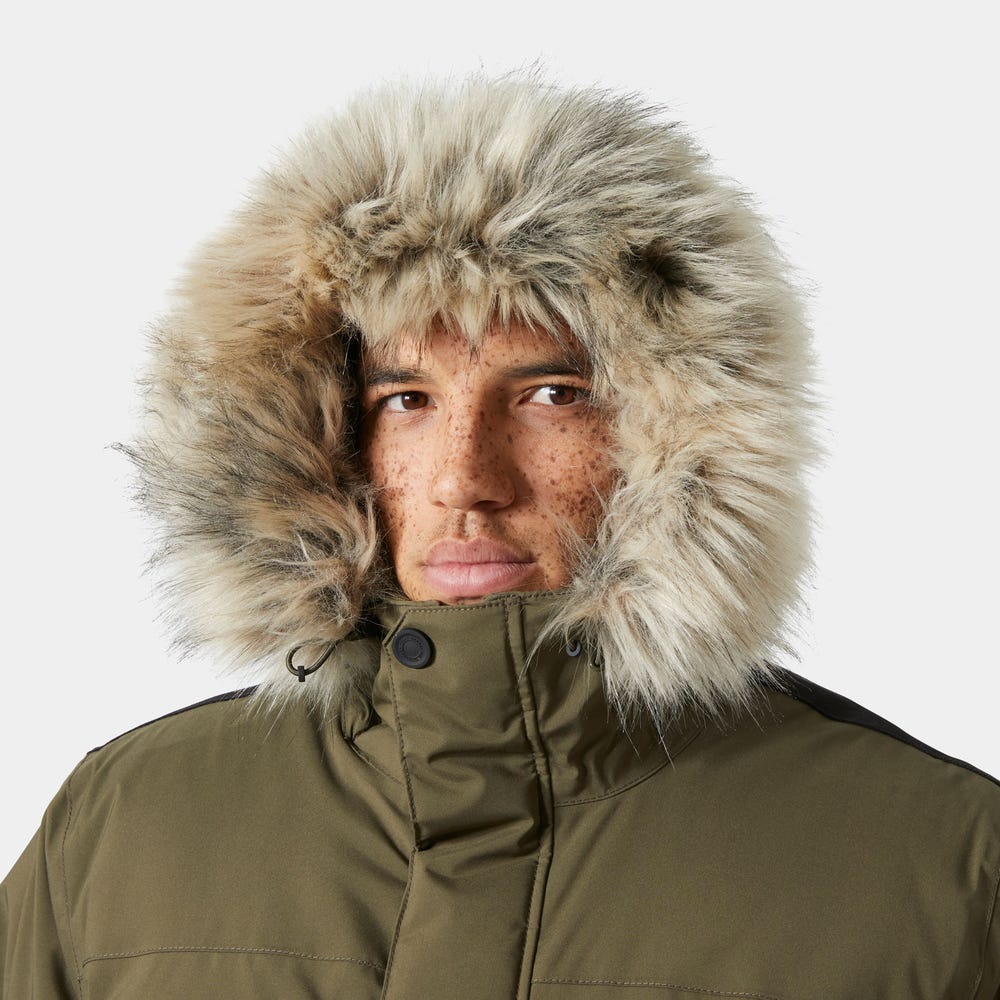 Men's Insulated Waterproof Parka - Gray Green