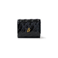Mirrored Wallet With Chain - Black