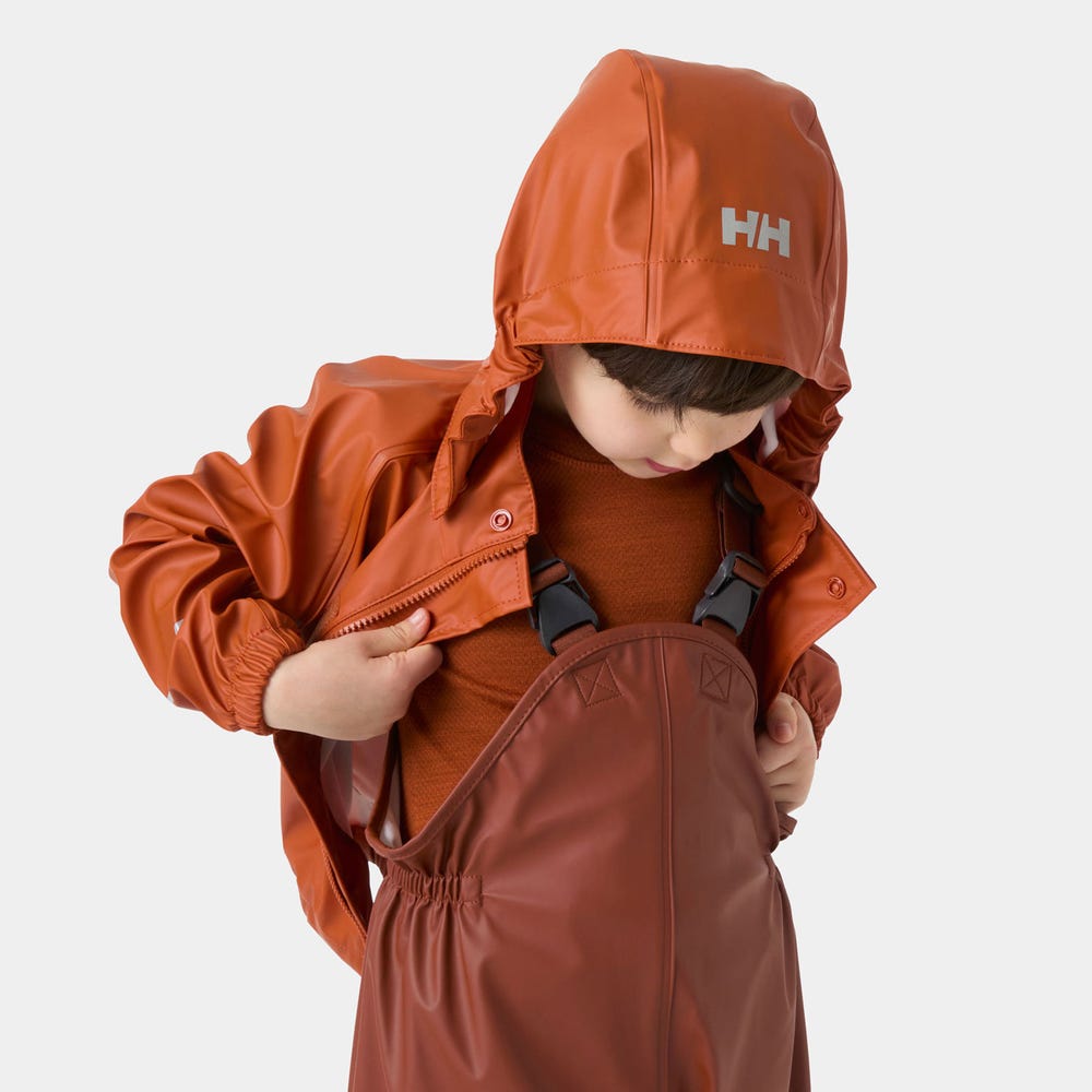 Kids' Waterproof Jacket And Bib Rain Set - Yellow