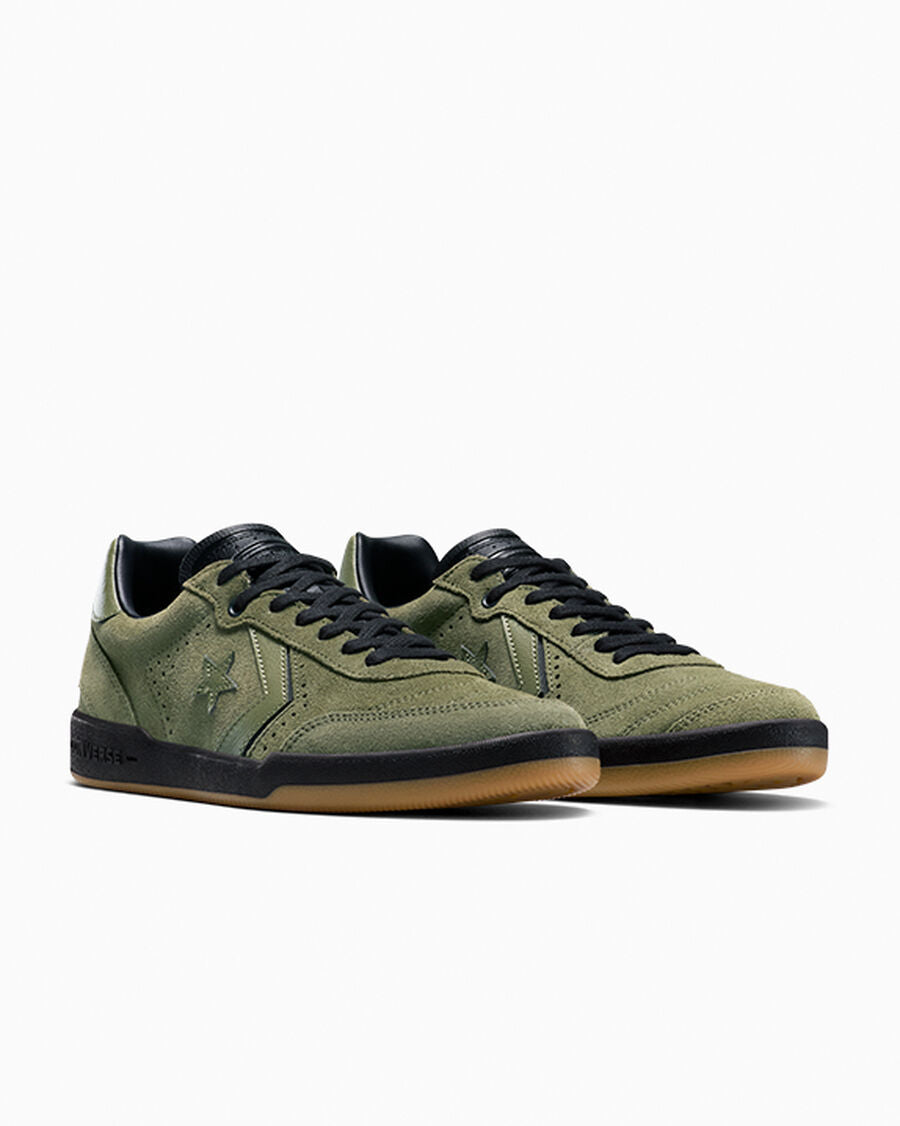 Suede Skate Low Top Shoe - Utility/Egret/Gum