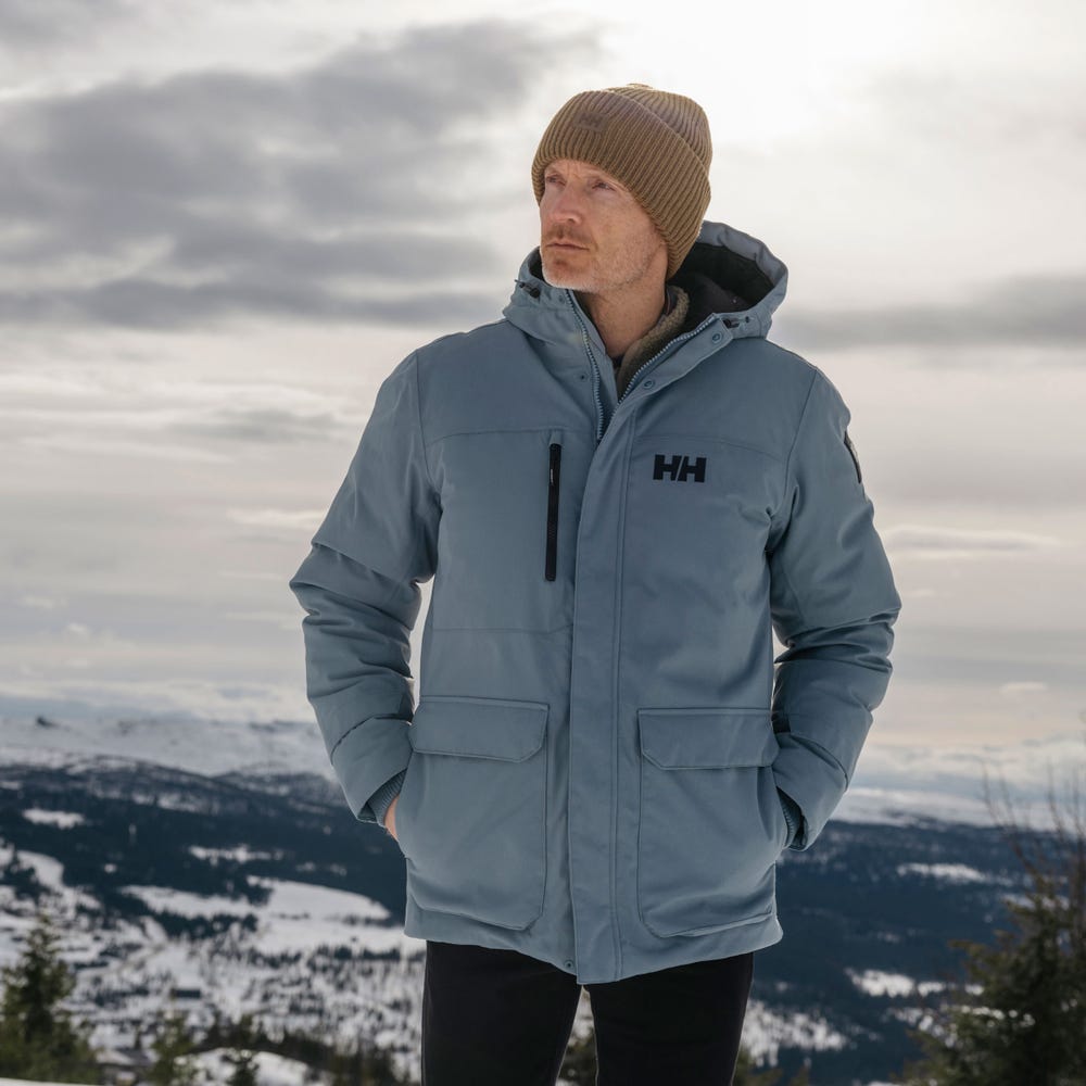 Men's Waterproof Down Parka - Pebble