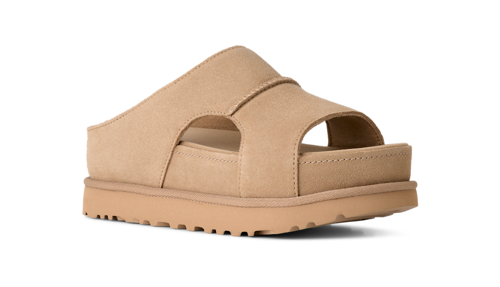 Women's Suede Cutout Slide Sandal