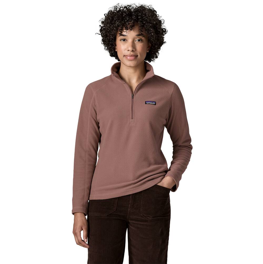 Women's Quarter-Zip Microfleece Pullover - Mango