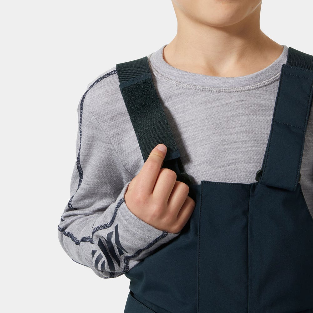 Juniors' Insulated Ski Bib Pants - Black