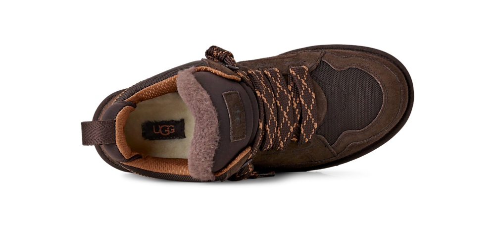 Men's Suede and Mesh Low Top Sneaker - Blue